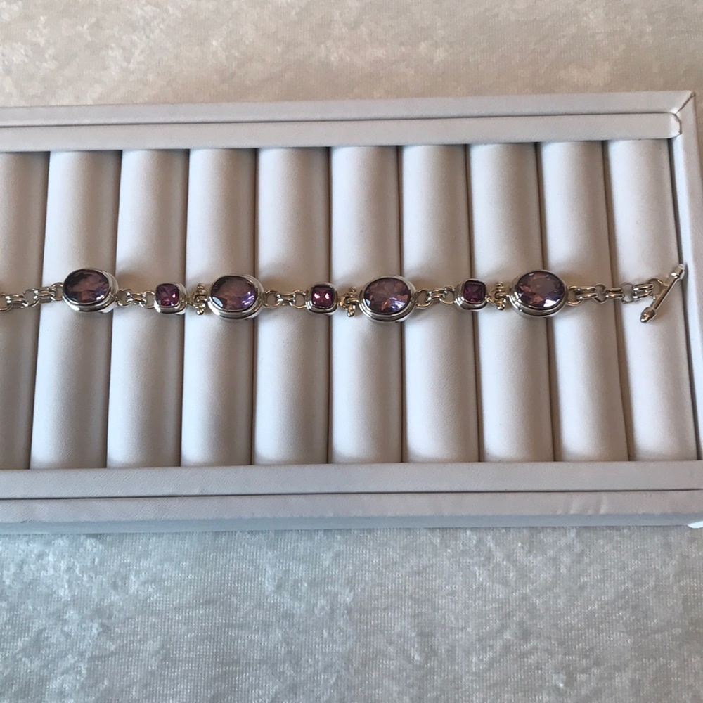 Solid 925 Sterling silver bracelet.